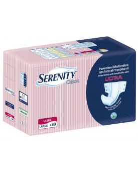 PANNOLONE A MUTANDINA SERENITY CLASSIC ULTRA ALOE LARGE 30 PEZZI