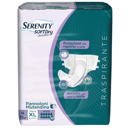 SERENITY Pann.Mut.SD MxXL 15pz