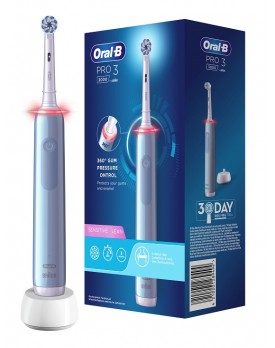 ORAL-B PRO3 Blu Sens.Spazz+2R.