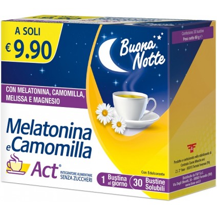 MELATONINA ACT+Camom.30Bust.