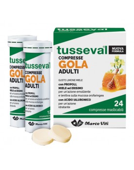 TUSSEVAL GOLA ADULTI 24 COMPRESSE