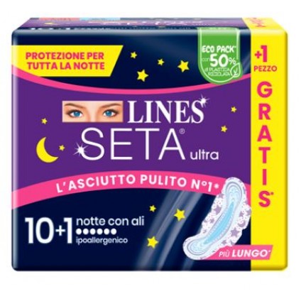 LINES SETA Ultra Notte 10+1pz