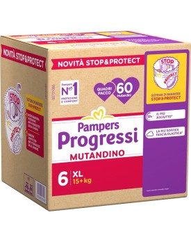PAMPERS PROG MUT QUADRI XL 60P