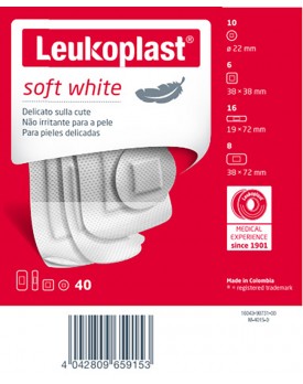 LEUKOPLAST Soft White Ass.40pz