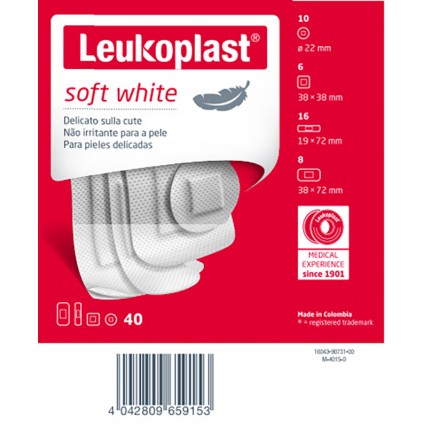 LEUKOPLAST Soft White Ass.40pz