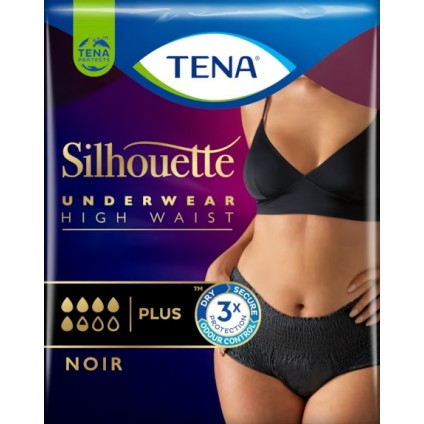 TENA SILHOUETTE Noir M V/A 9pz