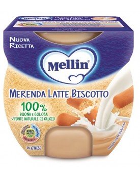 MELLIN MERENDA LATTE BISCOTTO 2 X 100 G