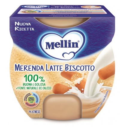 MELLIN MERENDA LATTE BISCOTTO 2 X 100 G