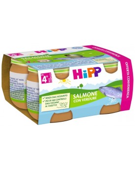 OMO HIPP Salmone/Verdure 4x80g