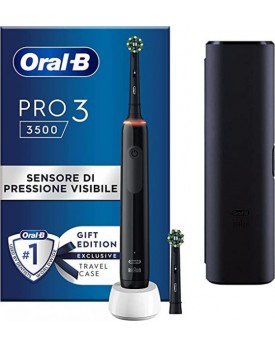 ORAL-B PRO3 Black Spazz+2Ref.