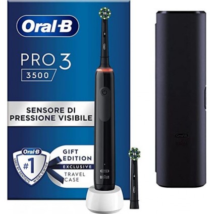 ORAL-B PRO3 Black Spazz+2Ref.