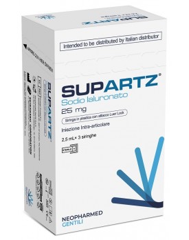 SIRINGA PRERIEMPITA INTRA-ARTICOLARE SUPARTZ ACIDO IALURONICO 10 MG 2,5 ML 3 PEZZI