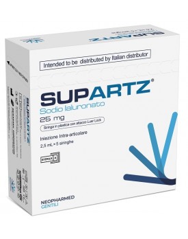 SIRINGA PRERIEMPITA INTRA-ARTICOLARE SUPARTZ ACIDO IALURONICO 10 MG 2,5 ML 5 PEZZI