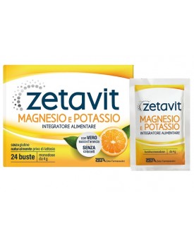 ZETAVIT MAGNESIO POTASSIO SENZA ZUCCHERO 24 BUSTINE DA 6 G