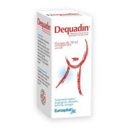DEQUADIN*spray mucosa orale 10 ml 0,5%