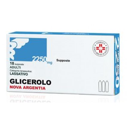GLICEROLO 18 Supp.Ad.2250mgN.A