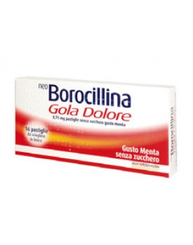 NEOBOROCILLINA GOLA DOLORE*16 pastiglie 8,75 mg menta senzazucchero