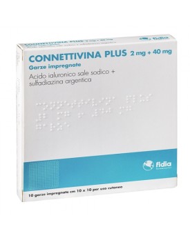 CONNETTIVINA PLUS*10GARZE10X10