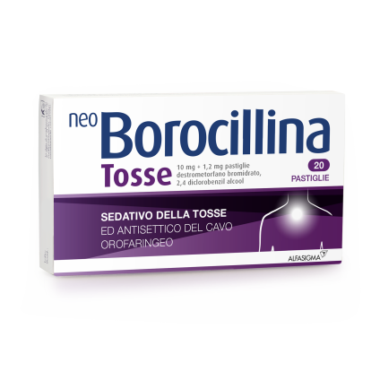 NEOBOROCILLINA TOSSE*20 pastiglie 10 mg + 1,2 mg