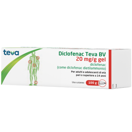 DICLOFENAC Gel 20mg/g 100gTEVA