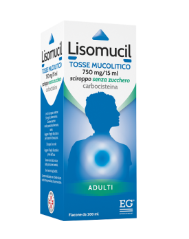 LISOMUCIL TOSSE MUCOLITICO*AD scir 200 ml 5% senza zucchero