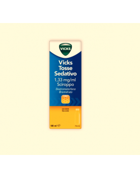 VICKS TOSSE SEDATIVO*1 flacone 180 ml 1,33 mg/ml sciroppo