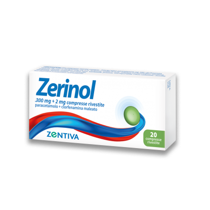 ZERINOL*20 cpr riv 300 mg + 2 mg