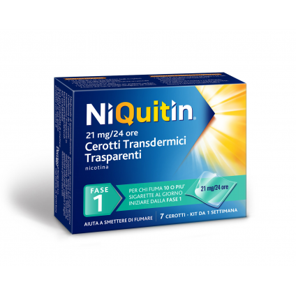 NIQUITIN*7 Cer.Transd.21mg/24H