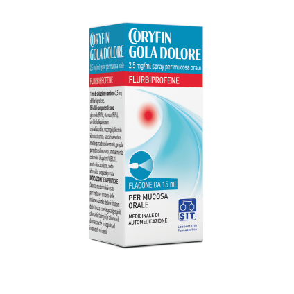 CORYFIN GOLA DOLORE*spray mucosa orale 15 ml 0,25%