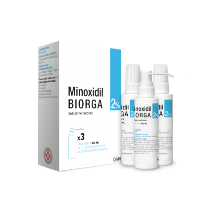 MINOXIDIL Sol.Cut.3fl.2%BIORGA