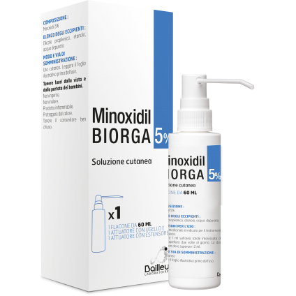 MINOXIDIL BIORGA*SOL CUT60ML5%