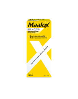 MAALOX*orale sosp 250 ml 4% + 3,5% aroma menta