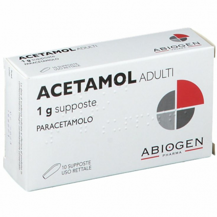 ACETAMOL*10 Supp.Adulti 1g