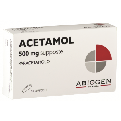 ACETAMOL*10 Supp.Bamb.500mg