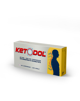 KETODOL*20 cpr 25 mg + 200 mg