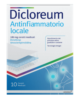 DICLOREUM ANTINFIAMMATORIO LOCALE*10 cerotti 180 mg