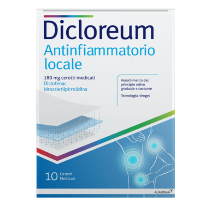 DICLOREUM ANTINFIAMMATORIO LOCALE*10 cerotti 180 mg
