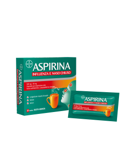 ASPIRINA INFLUENZA E NASO CHIUSO*orale 10 bust 500 mg + 30 mg