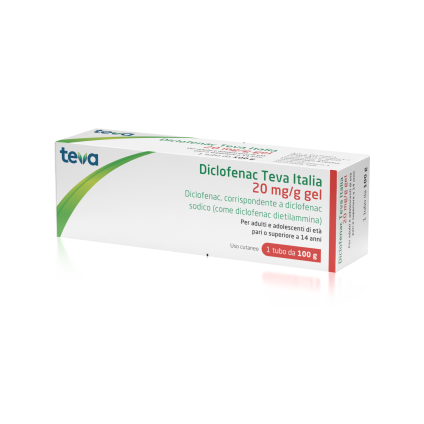 DICLOFENAC Gel 20mg/g 100gTEVA